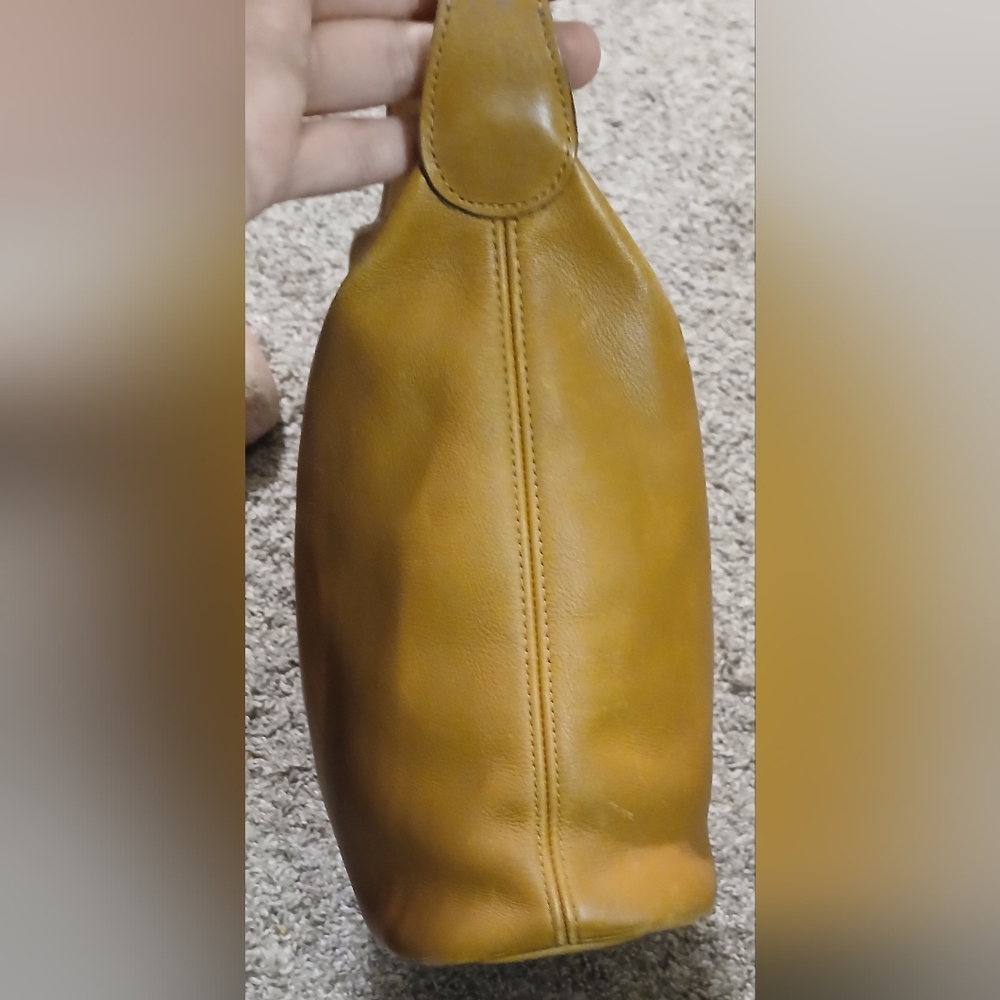 Vintage 1998 Coach Soho Mini Bucket Bag B8C-4148 British Tan Leather Made in USA - Picture 6 of 10